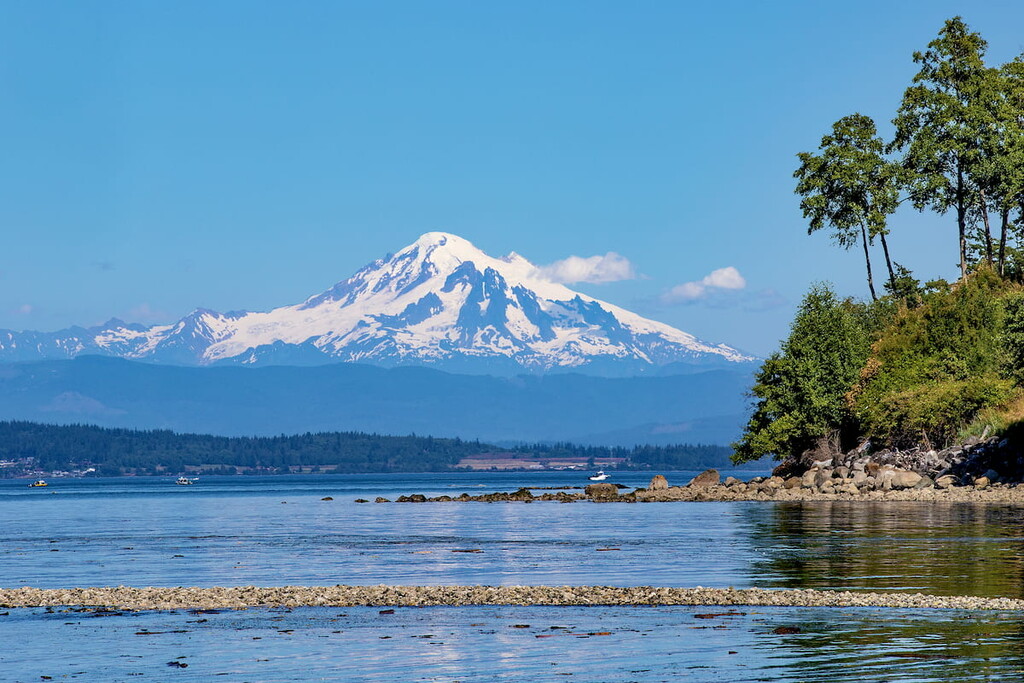 Beautiful Mt Baker and San Juan Islands, WA