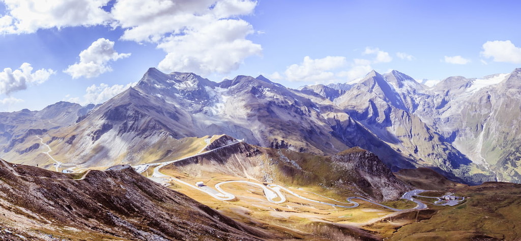 Mountain Range in the Alps: Großglockner and the High Alpine Road in Austria, Western Tauern Alps