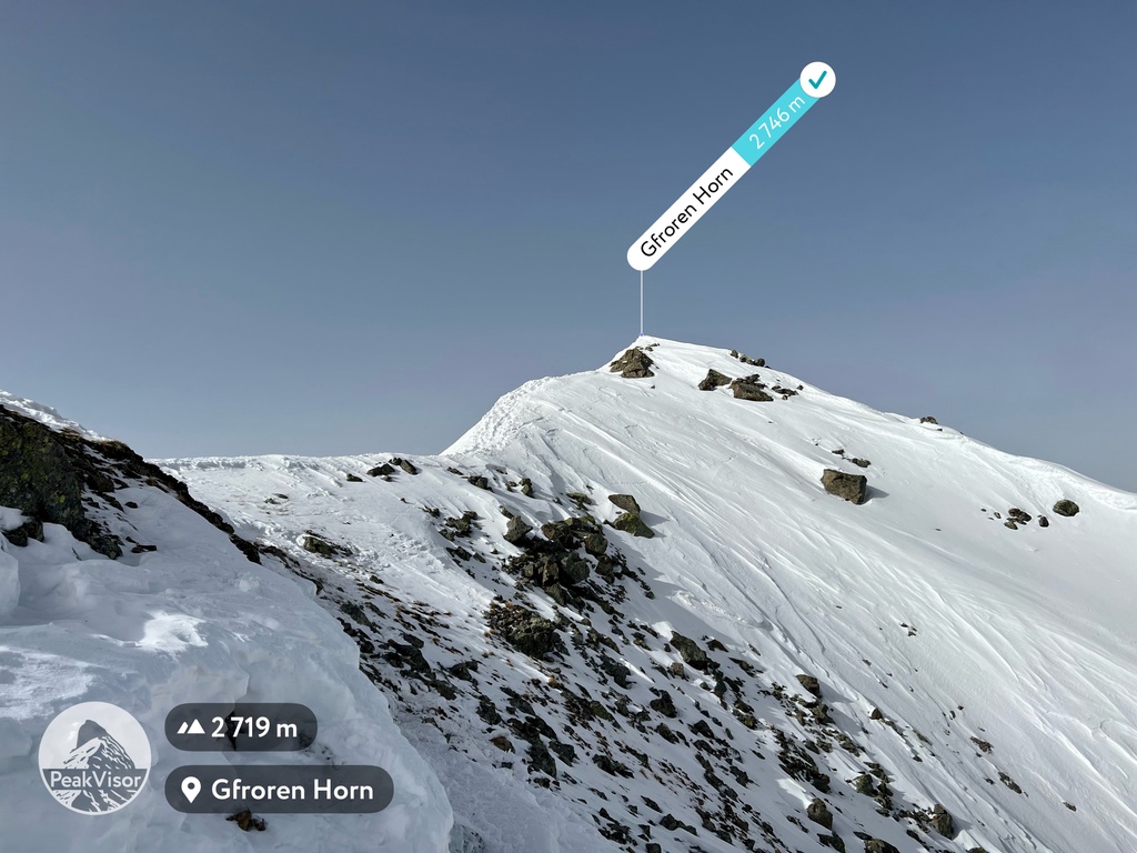 Gfroren Horn PeakVisor App. Albula Alps