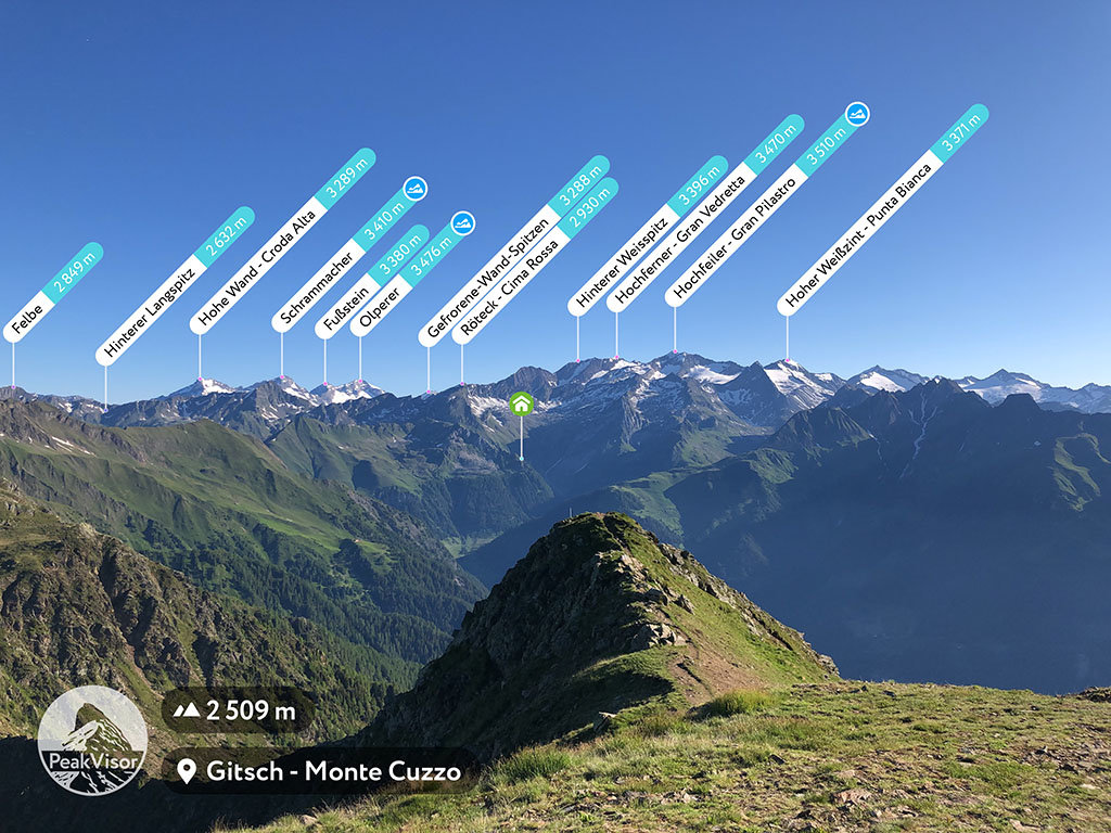 hochfeiler gran pilastro. Zillertal Alps
