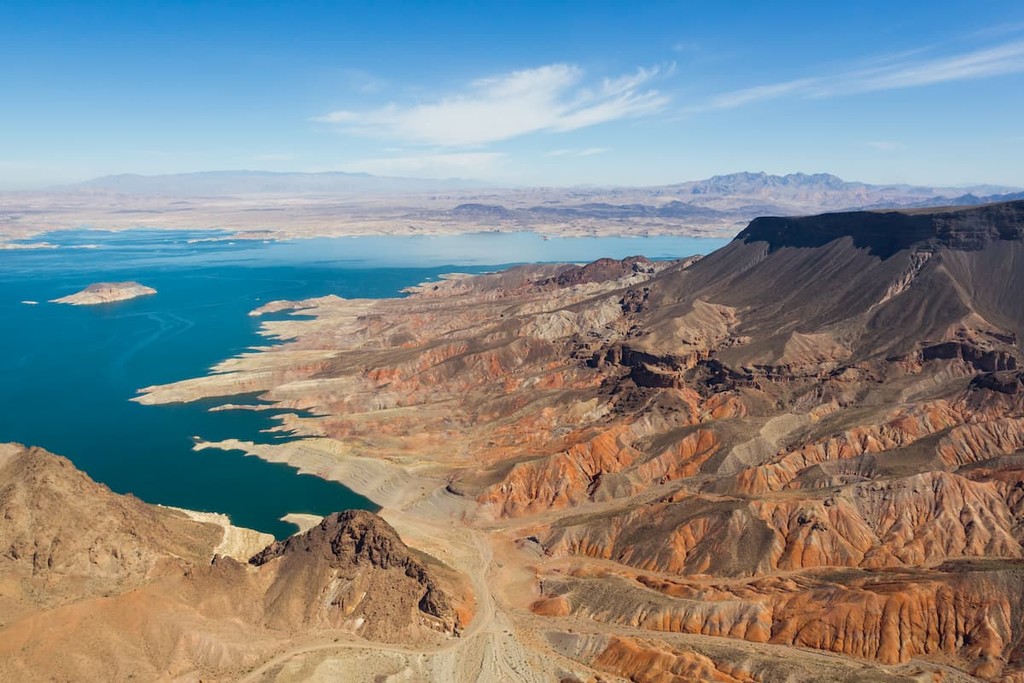 Multi-colored rocks at Lake Mead, Nevada