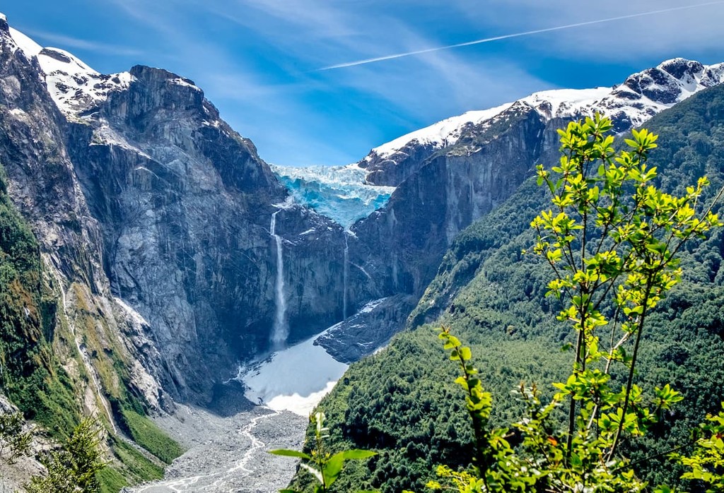 Queulat national park Chile Patagonia Andes. Aysen Region