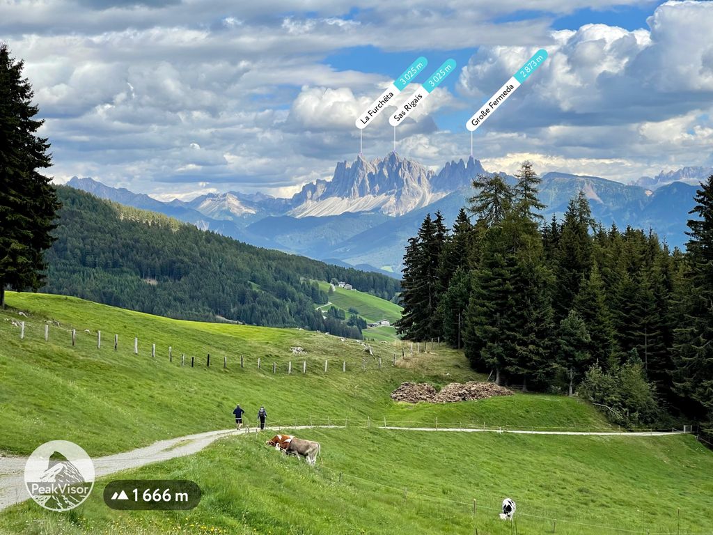 Sass Rigais peak , Odle Group, Dolomites, Italy