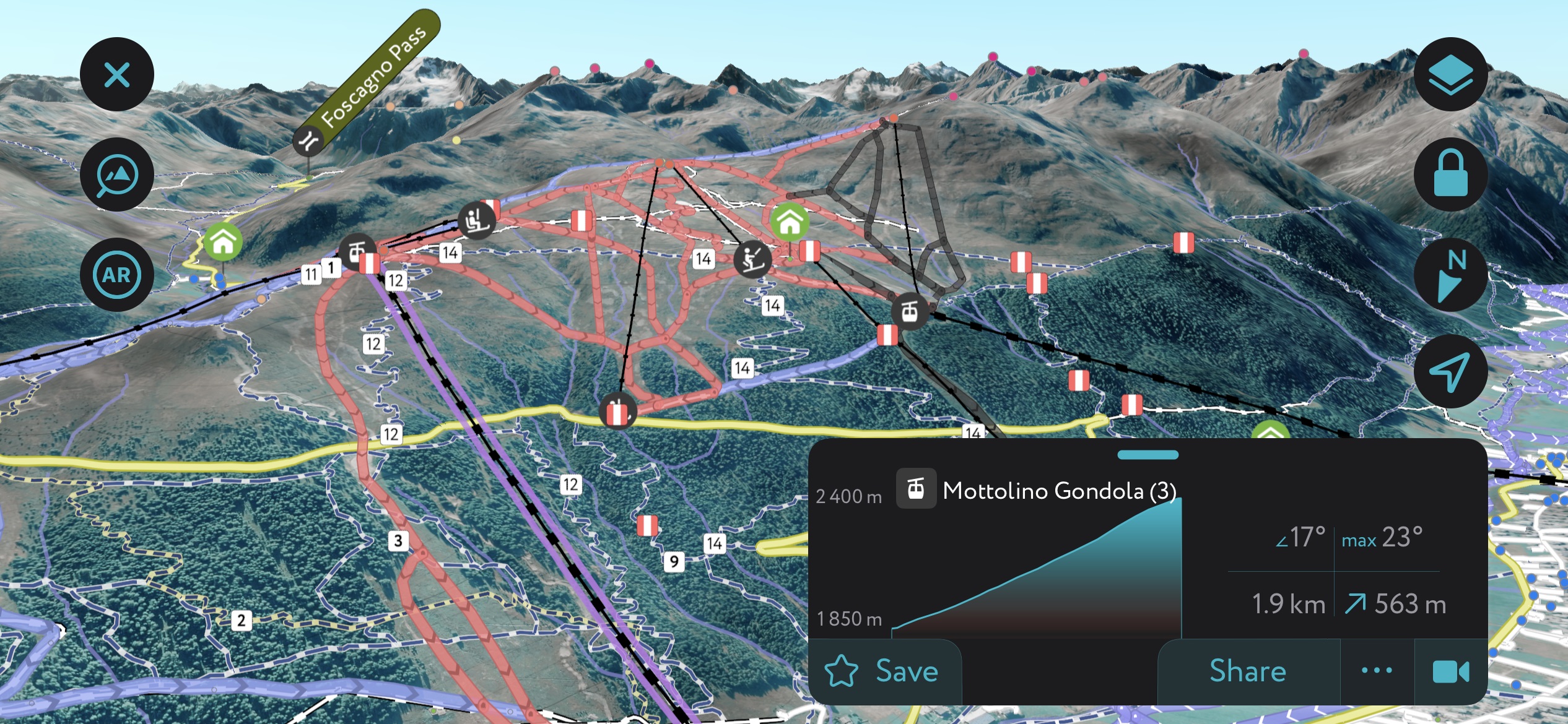 The Secrets to Finding the Best Snow Off-Piste.
             Ski lifts, slopes, and terrain at Livigno. 