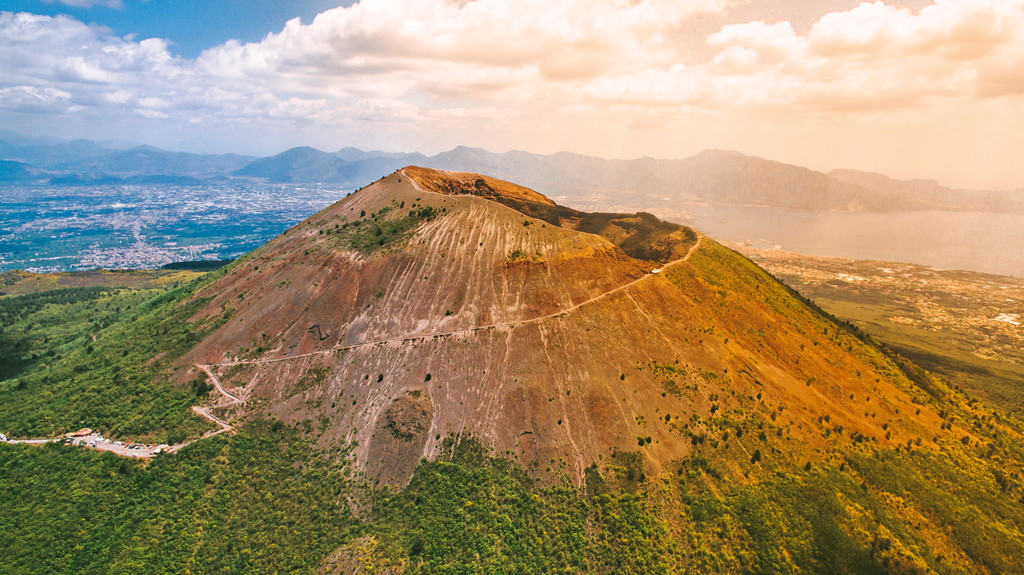 Volcano Mountain Vesuvius, Apennines, Italy
